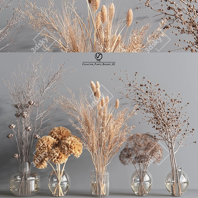 Collaction Plants Bouquet VRay 3D model image 1