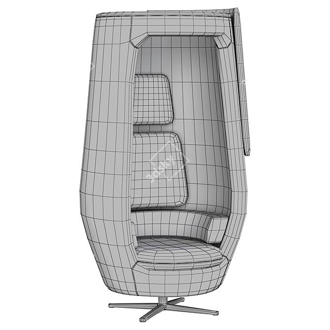 Mikomax Smart Office Armchair: Elegant and Ergonomic Solution 3D model image 2