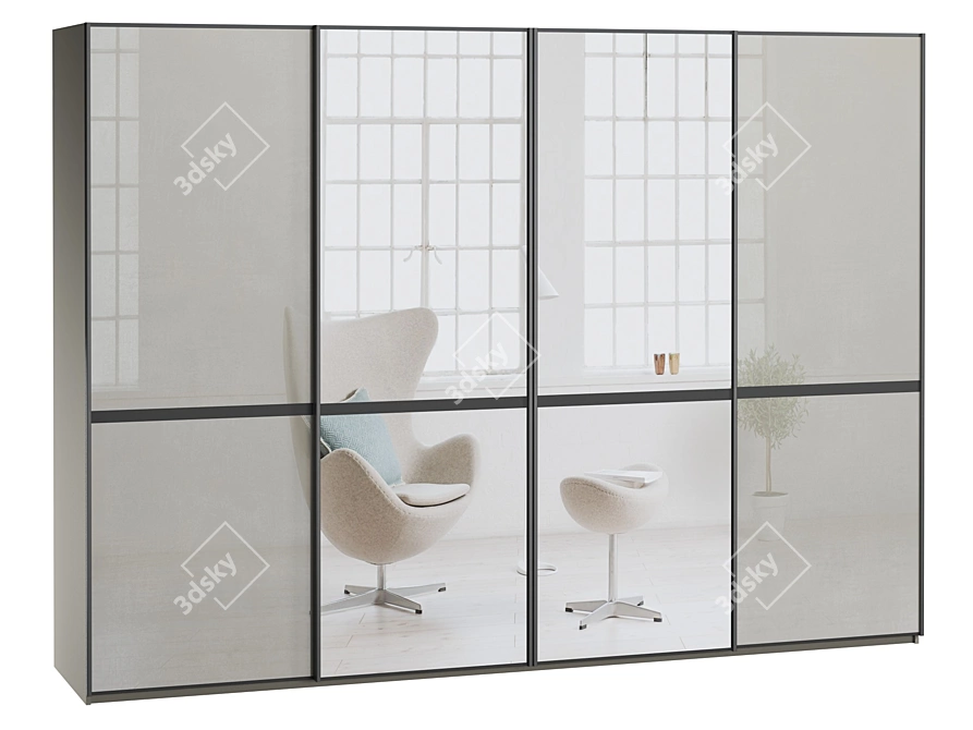  Amadeo Sliding Wardrobe: Stylish and Spacious 3D model image 2