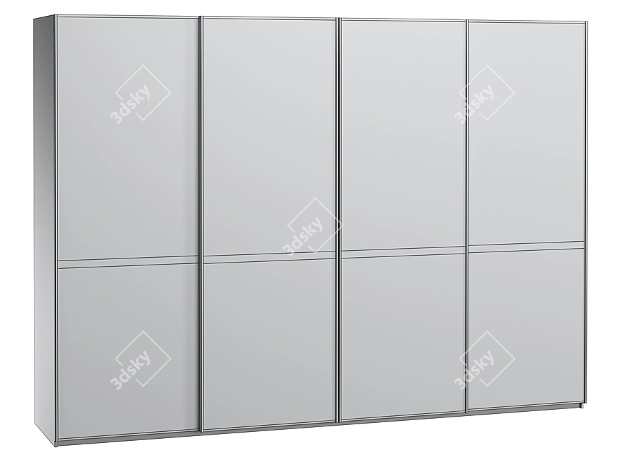  Amadeo Sliding Wardrobe: Stylish and Spacious 3D model image 4