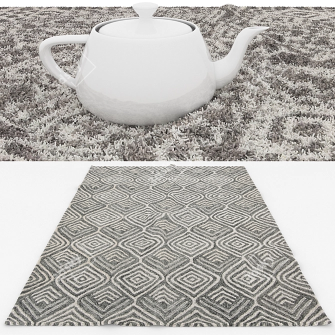 Versatile Rug Set: 6 Stunning Options 3D model image 3