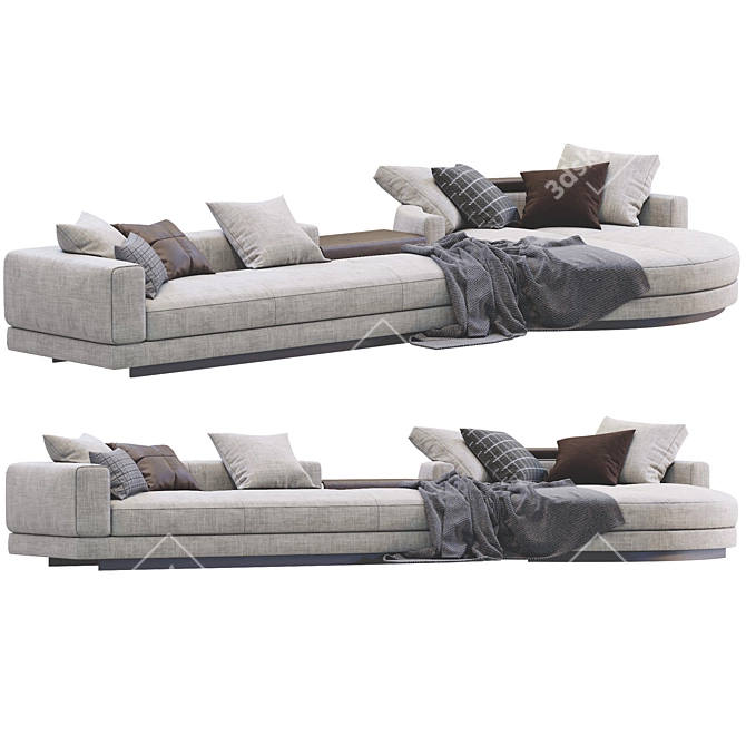 Modern Luxury Sofa: Connery by Minotti 3D model image 2