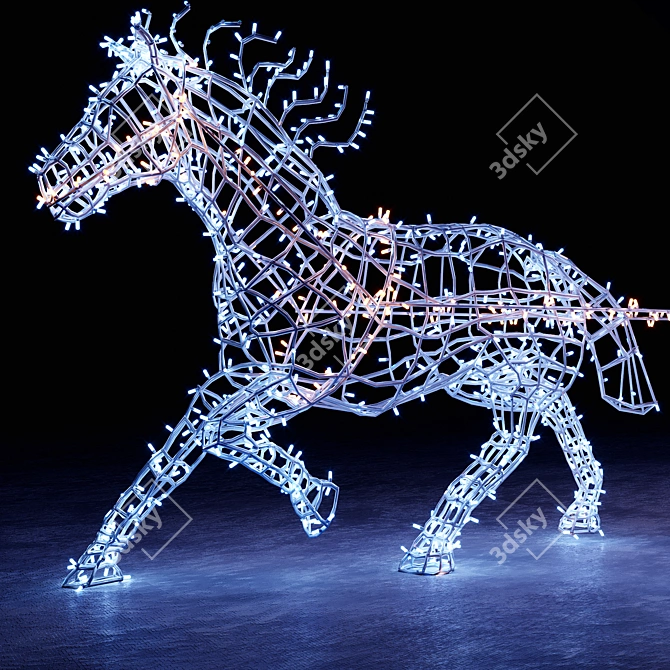 Garland Horse Carriage with Metal Frame 3D model image 2