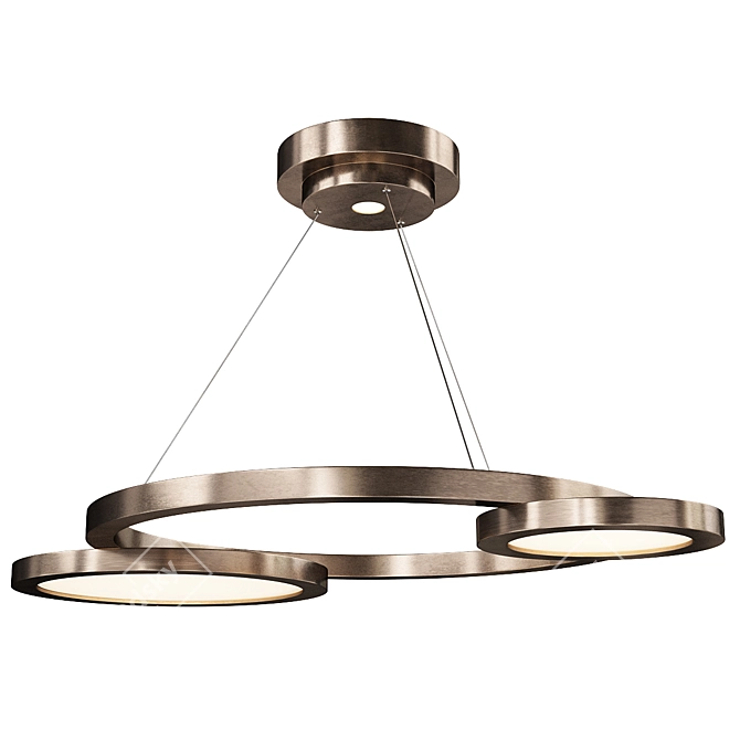 Eclisse Chandelier: Elegant Illumination by Massimiliano Raggi 3D model image 1