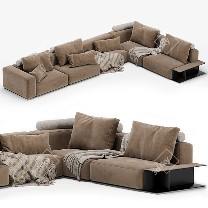 Modern Westside Sofa by Poliform 3D model image 3