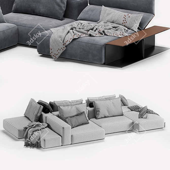 Modern Westside Sofa by Poliform 3D model image 7