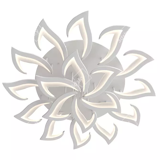 Blooming Beauty Flower Light 3D model image 2