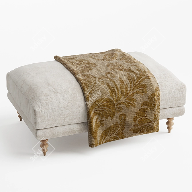 Elegant MAXWELL Ottoman: Perfect for Your Lounge 3D model image 1