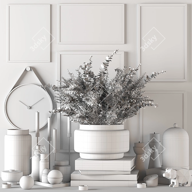 Autumn Vibes Decor Set 3D model image 5