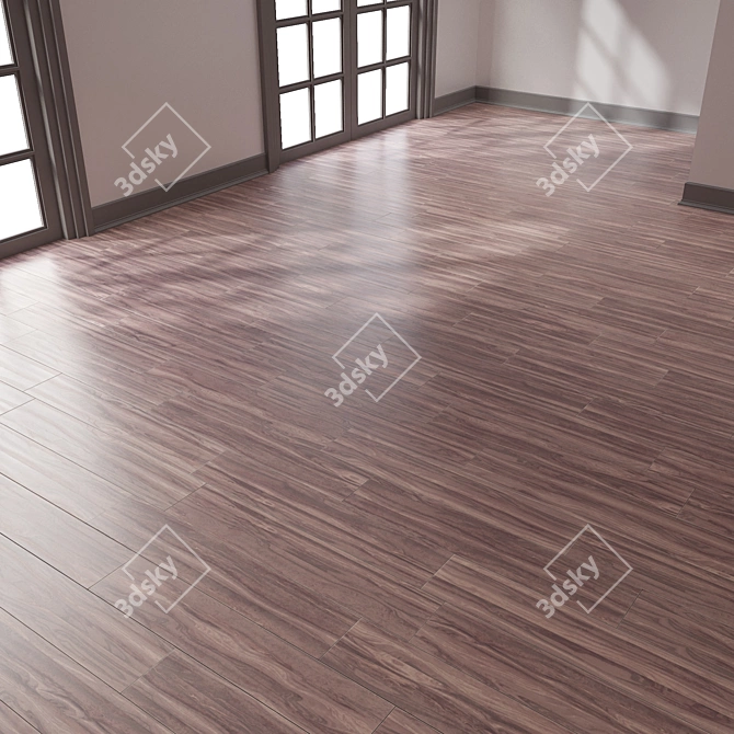 Parquet 4K Chevron 3D model image 5