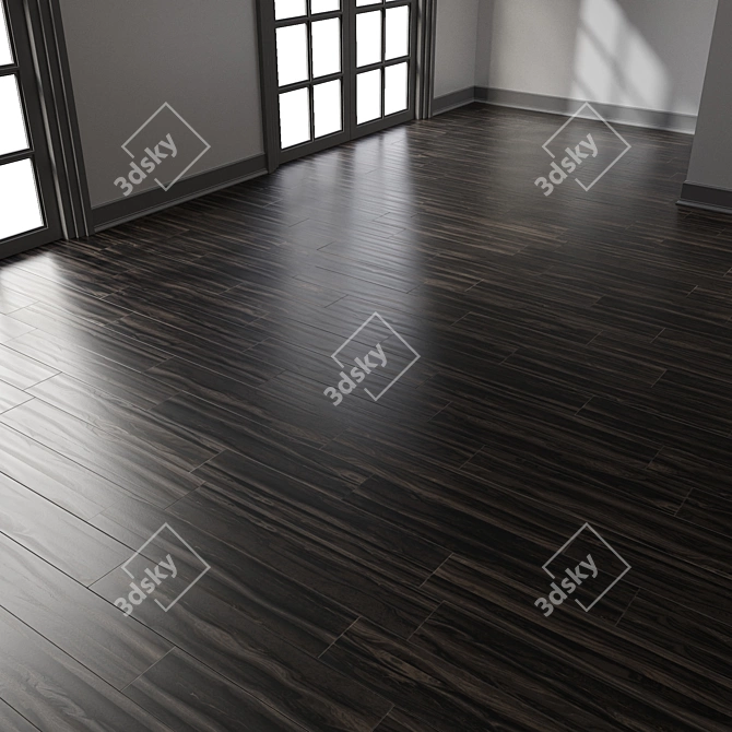 Parquet 4K Chevron 3D model image 6