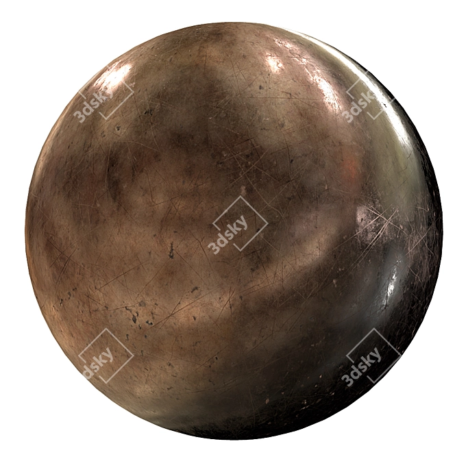 Seamless Metal Texture 4K 3D model image 1