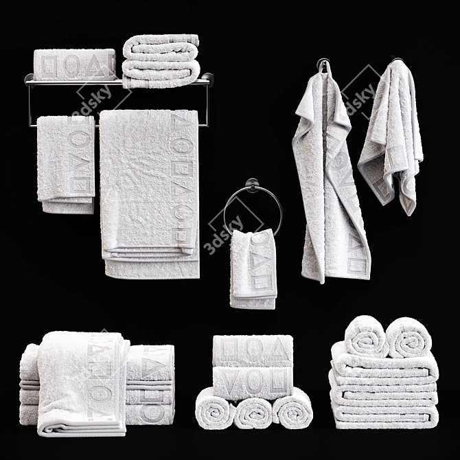 Squid Game Inspired Towel Set 3D model image 5