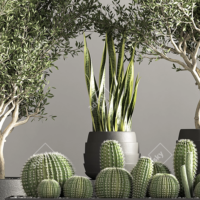 Premium Indoor Plant Stand - Minimalist Design 3D model image 3