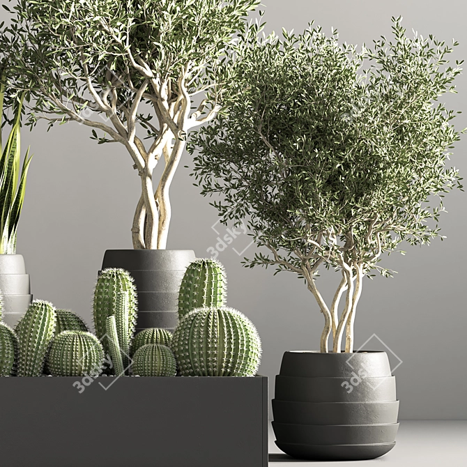 Premium Indoor Plant Stand - Minimalist Design 3D model image 5
