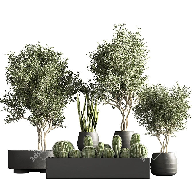 Premium Indoor Plant Stand - Minimalist Design 3D model image 7