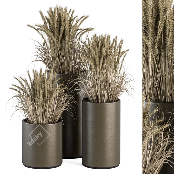 315-Piece Outdoor Wheat Bush Set 3D model image 1