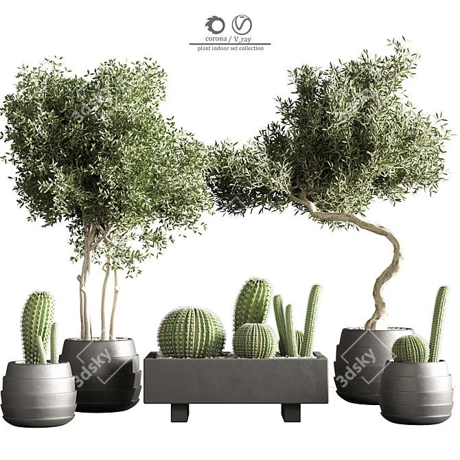 Modern Indoor Plant Stand 37 3D model image 1