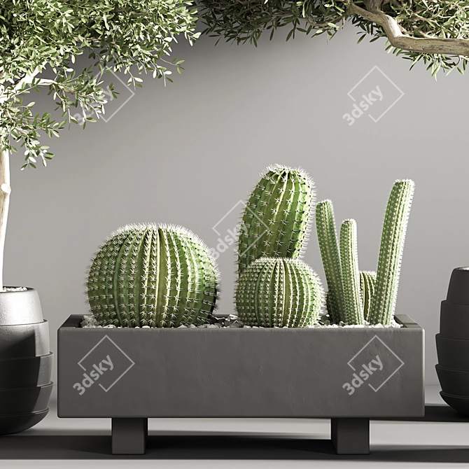 Modern Indoor Plant Stand 37 3D model image 4