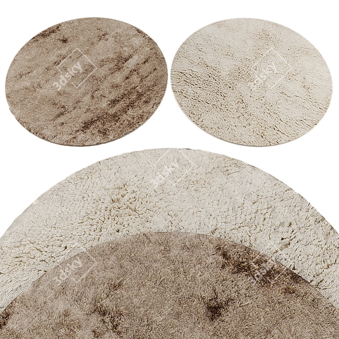 Circular Rugs Collection 3D model image 1