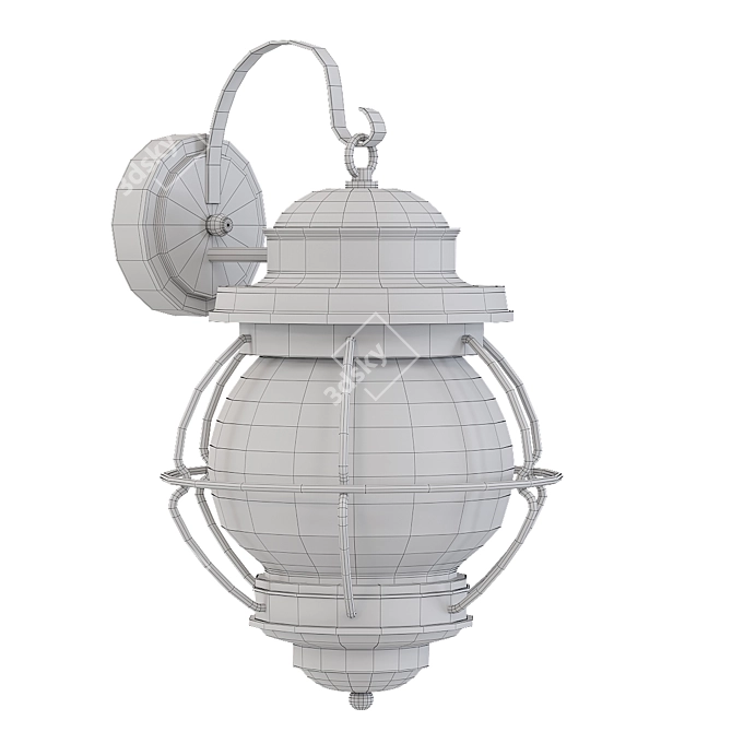 Elegant Corona Lantern - 3Ds Max FBX Export 3D model image 2