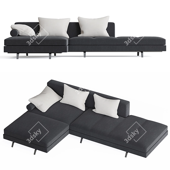 Bruce | 1335: Sleek and Sophisticated Sofa 3D model image 2