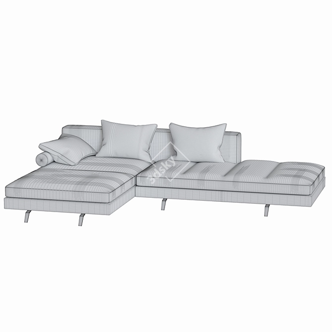 Bruce | 1335: Sleek and Sophisticated Sofa 3D model image 4