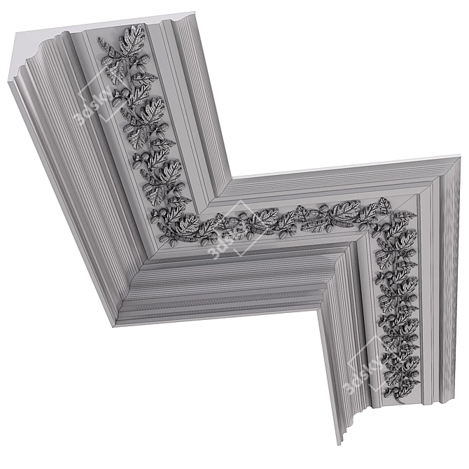 Elegant Moulding: Versatile Decor Detail 3D model image 8