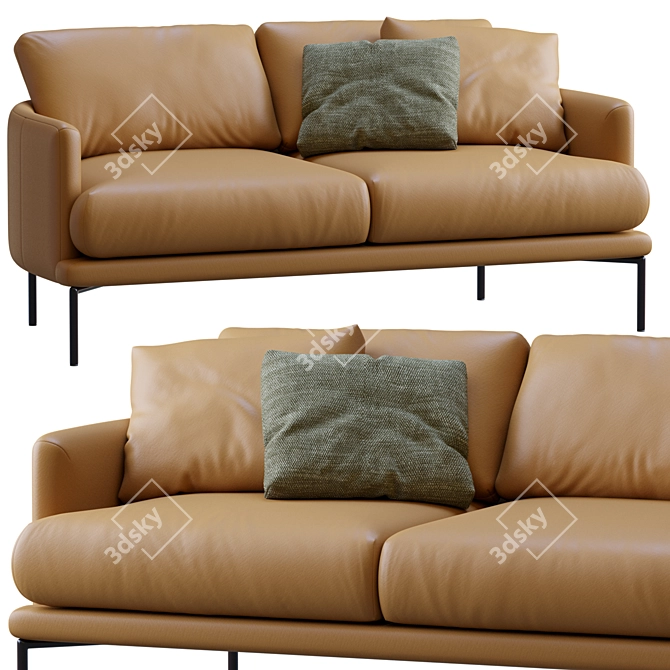 LaForma Sofa Rave: Sleek Modern Design 3D model image 1