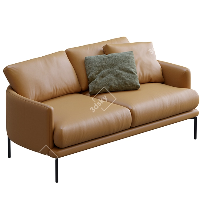 LaForma Sofa Rave: Sleek Modern Design 3D model image 2