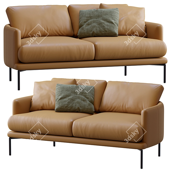 LaForma Sofa Rave: Sleek Modern Design 3D model image 4