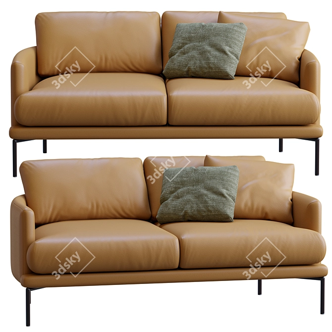 LaForma Sofa Rave: Sleek Modern Design 3D model image 7