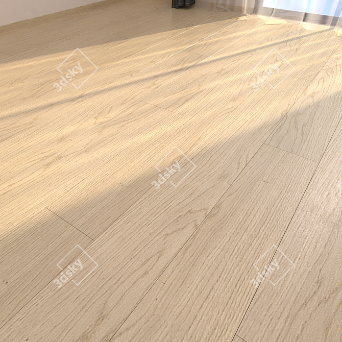 HD Parquet Floor Collection - Bianco Cortina 3D model image 1