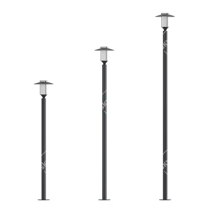 Elba Park LED Lamp: Safety and Style 3D model image 7