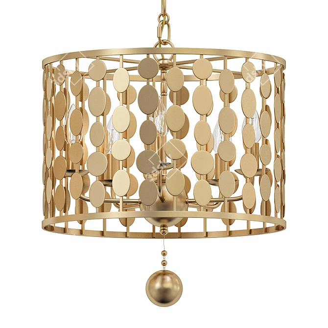 Crystorama Layla Light D Chandelier 3D model image 1