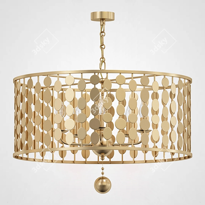 Crystorama Layla Light D Chandelier 3D model image 3