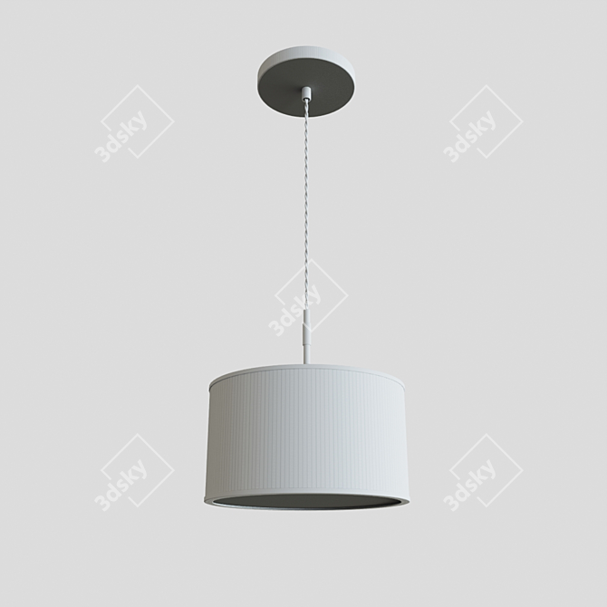 Elegant Evita Pendant Lamp 3D model image 2