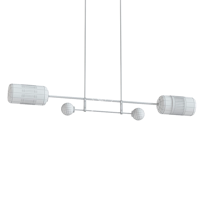 Sleek Lizak Pendant Light 3D model image 2