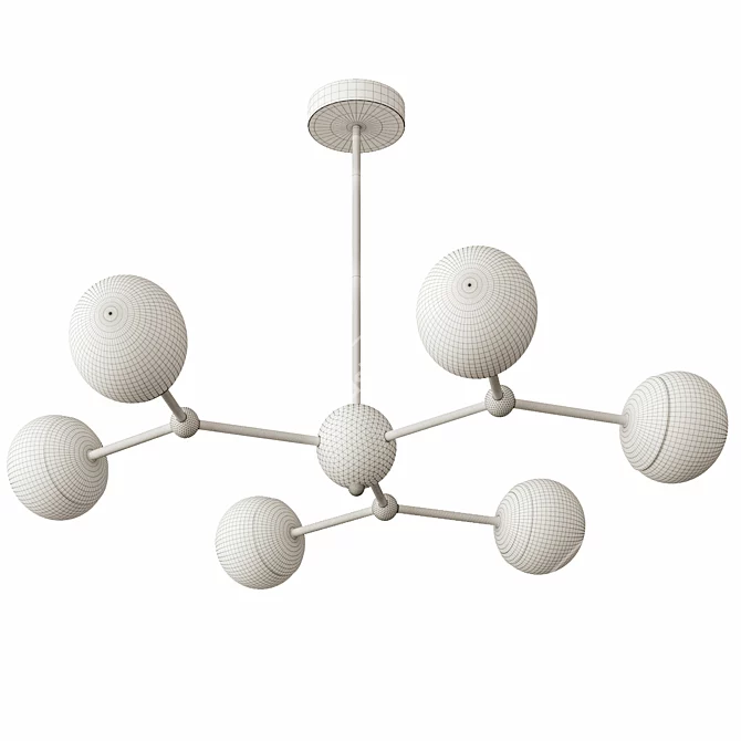 Elegant Evolution: Darwin's Chandelier 3D model image 2