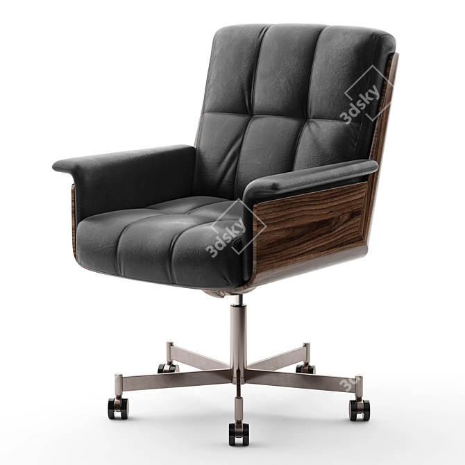  Modern Minotti Daiki Studio Chair 3D model image 3