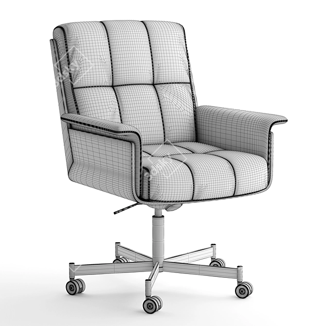  Modern Minotti Daiki Studio Chair 3D model image 5
