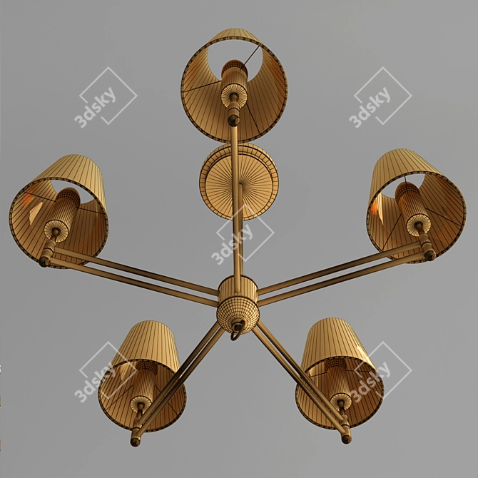 Elegant Lumion Doris Ceiling Chandelier 3D model image 3