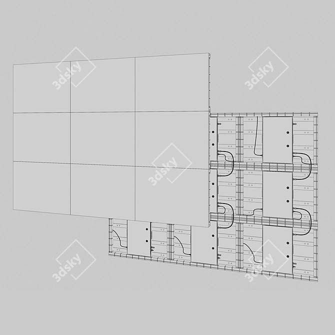 High-Definition LED Screen 3D model image 3