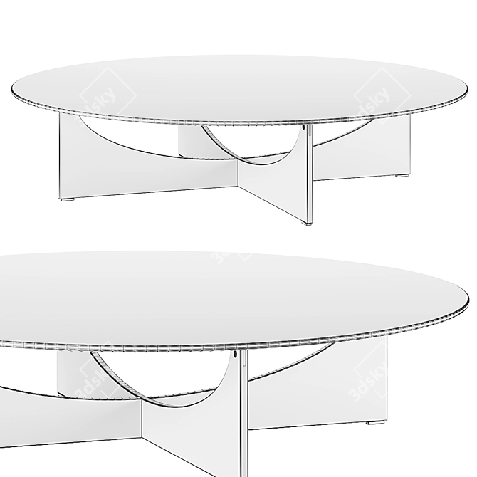 Elegant LIDO Coffee Table: Minotti Mastery 3D model image 2