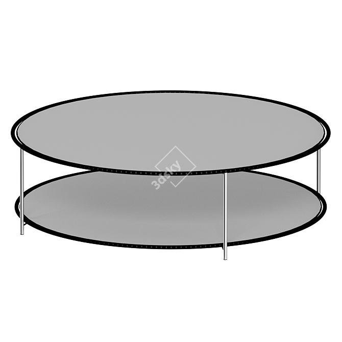 Elegant Sybil Glass Coffee Table 3D model image 3