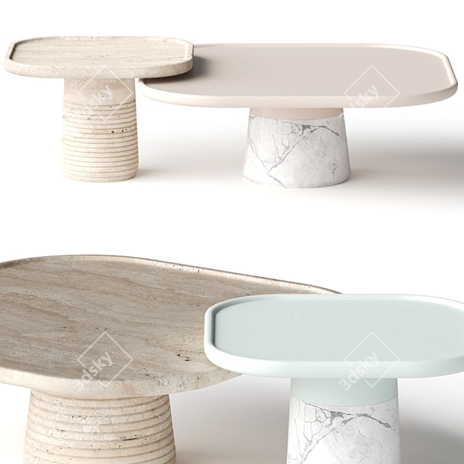 Mambo Poppy Coffee Tables: Modern Design, Limitless Possibilities 3D model image 1