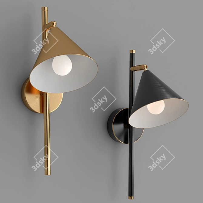 Modern Rigel Wall Lamp: Sleek Design & V-Ray Render 3D model image 2