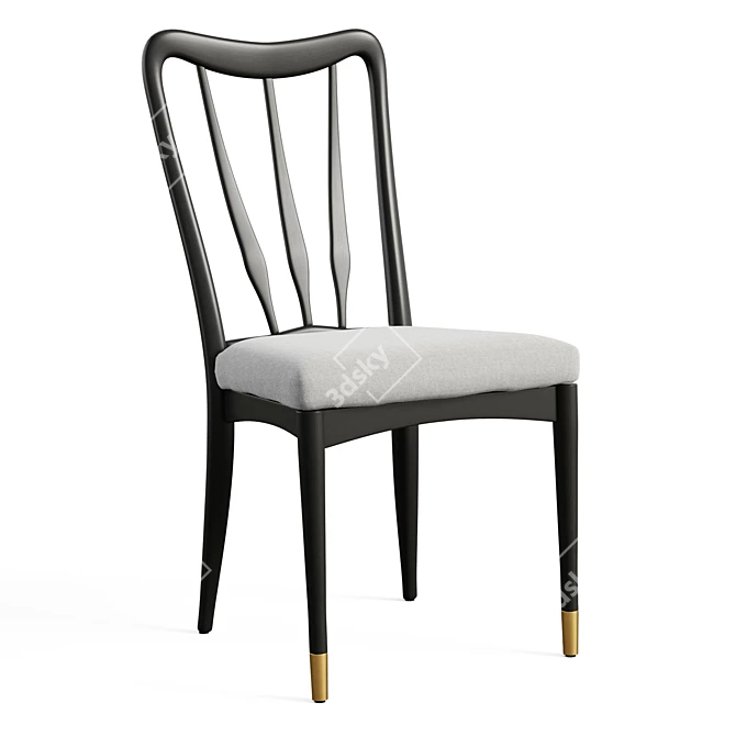 Scandinavian Elegance: Haverhill Dining Chair 3D model image 1