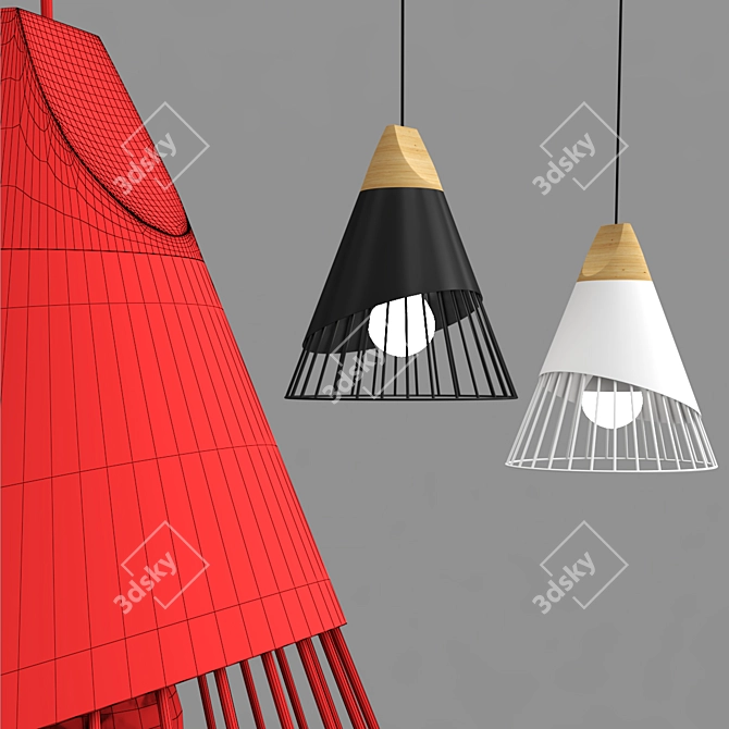 Minimalist Nordic Pendant Light 3D model image 5