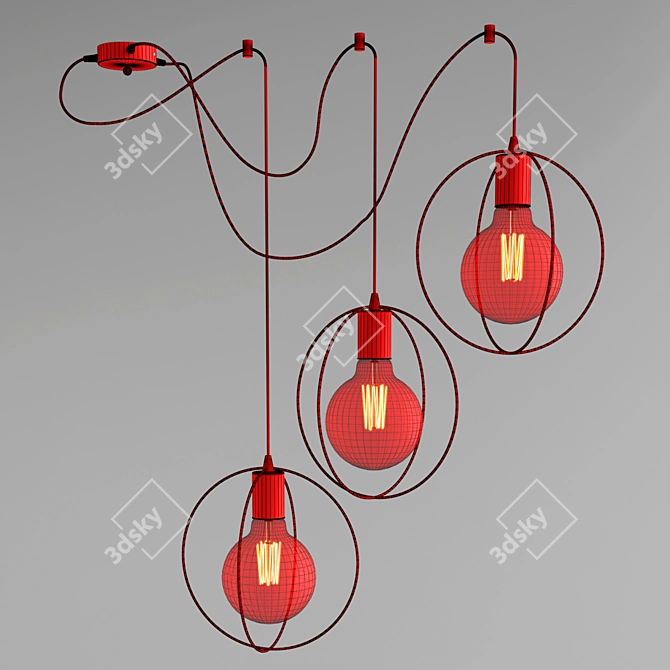 Elegant VITALUCE Pendant Light 3D model image 3